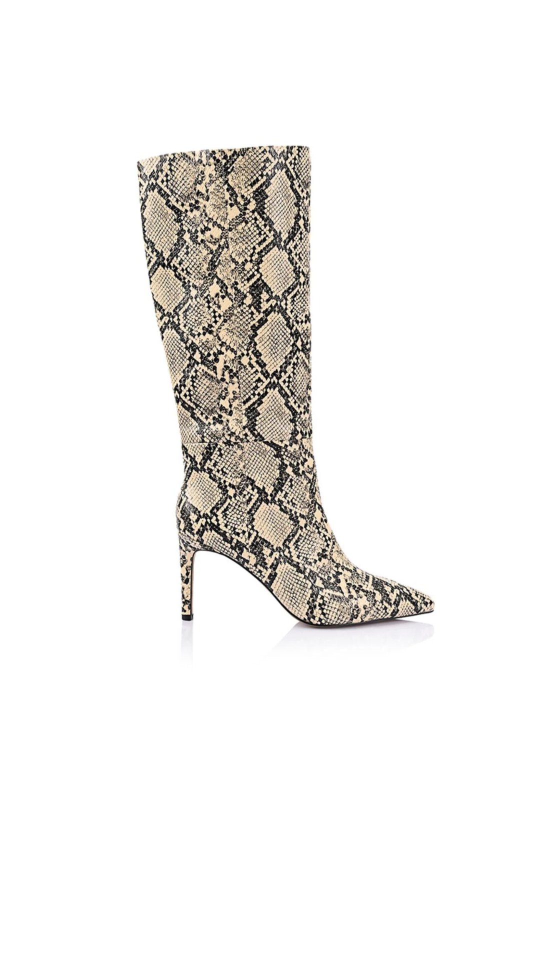 Lana Wilkinson - Huw Snake Print Leather Boots