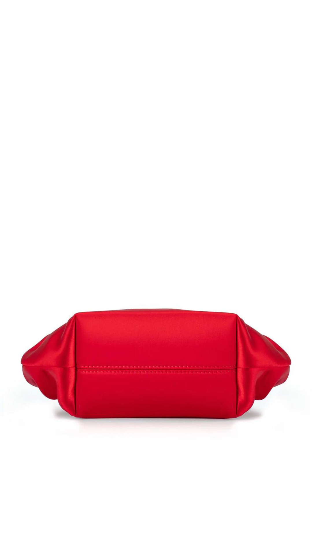 Olga Berg Karina Satin Clutch - Red