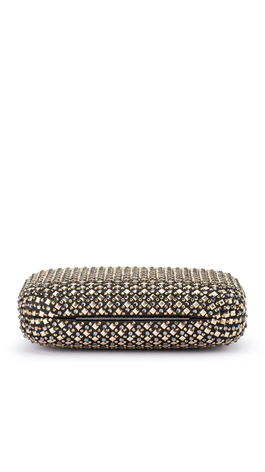 Olga Berg Ellen Hotfix Clutch - Metallic