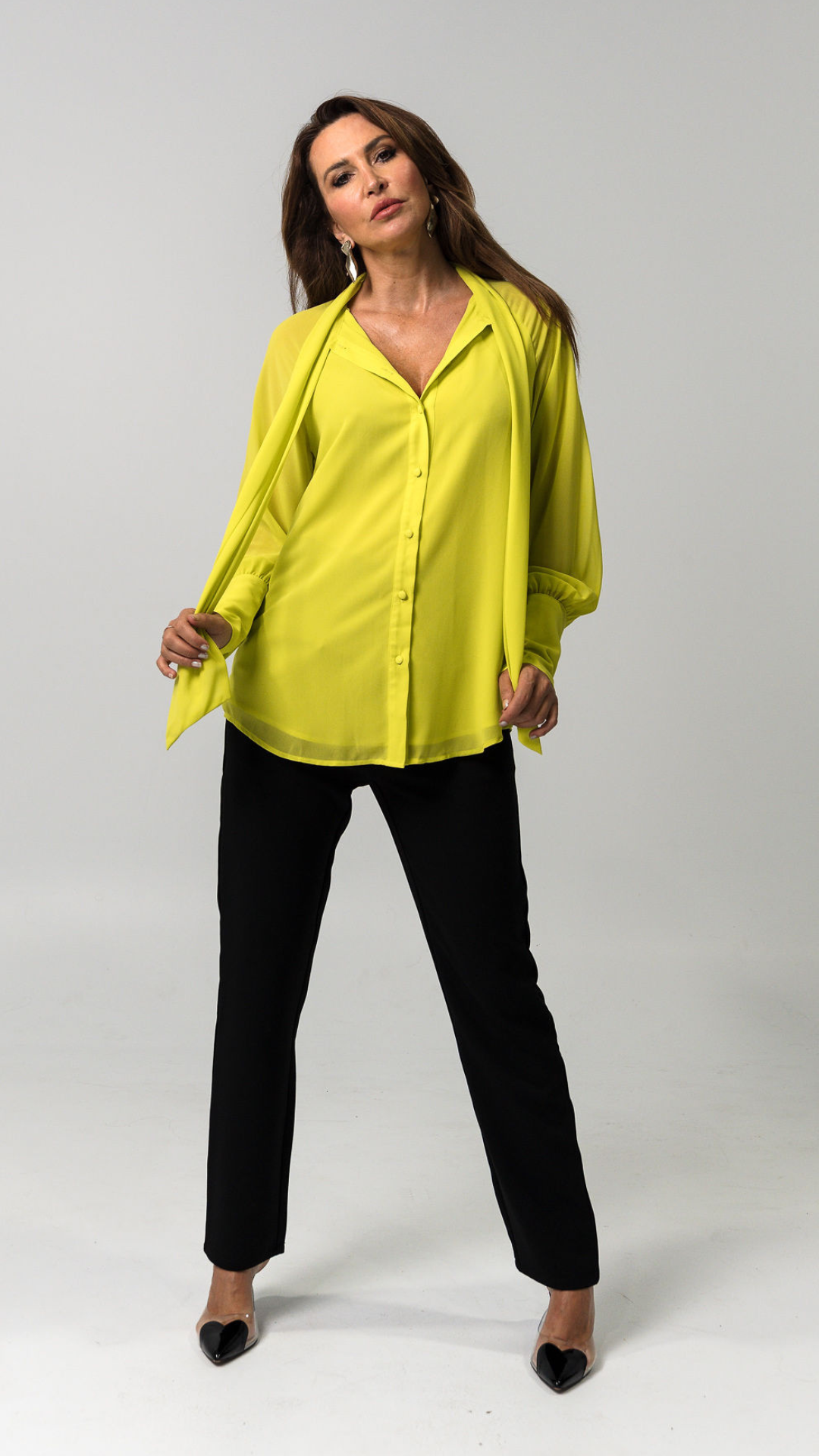 Modern Romance Shirt - Chartreuse