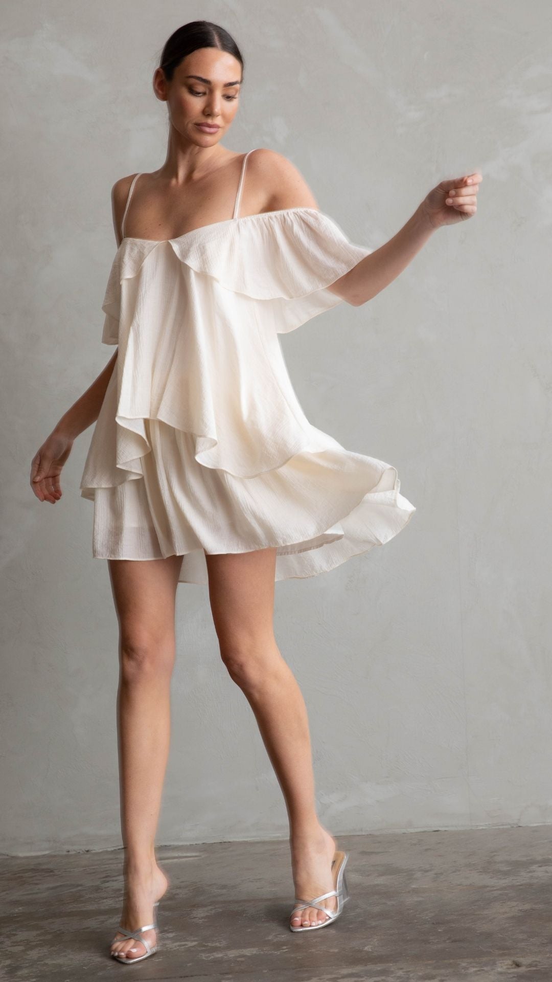 Cream summer dress online